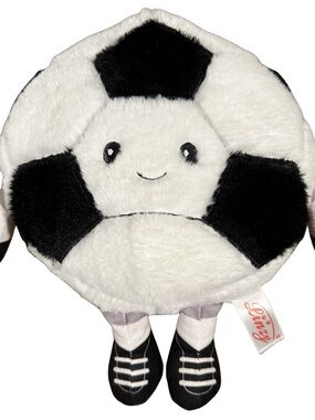 EUC 9” Linzy Soccer Ball Smiley Sports Plush